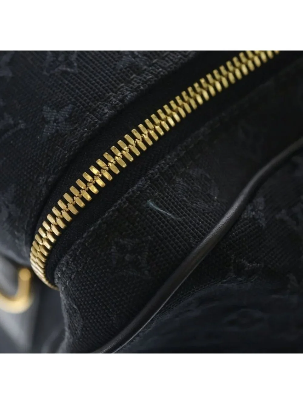 Louis Vuitton Monogram Mini Claudine Boston Bag Navy Canvas